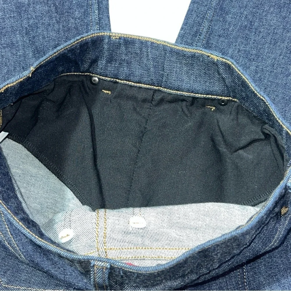 Spanx Straight Leg Woman's Denim Pants Raw Indigo Pull On Sz‎ Medium